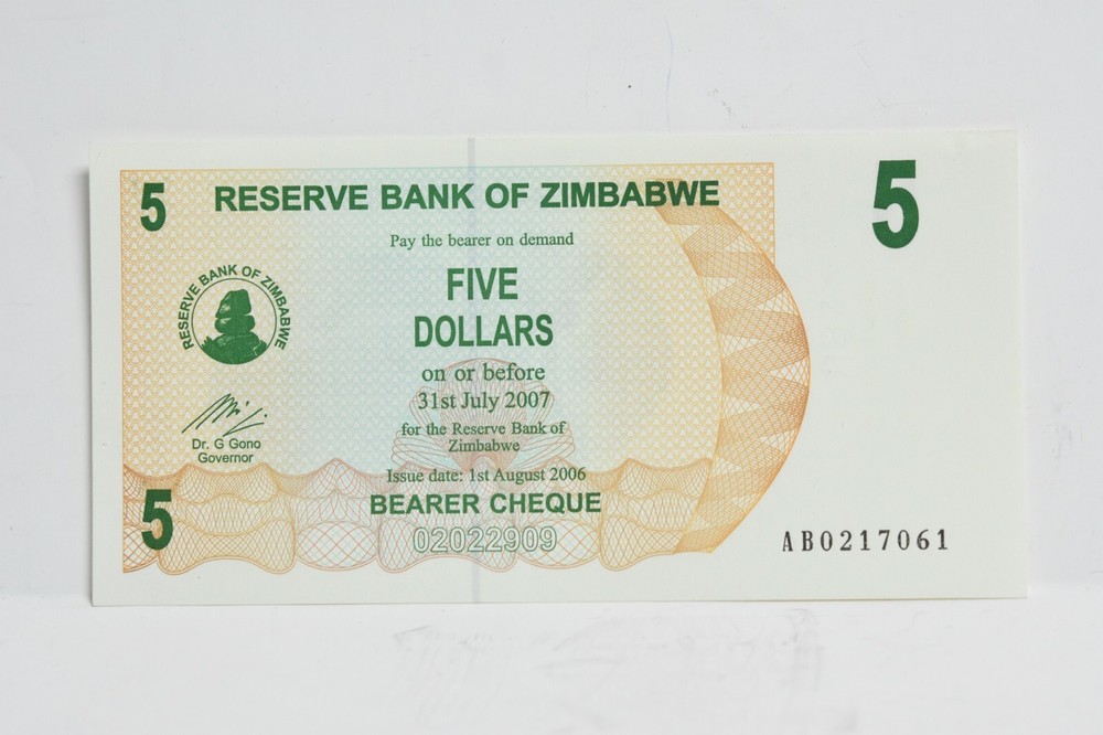 2006 Zimbabwe 5 Dollars (nb237)