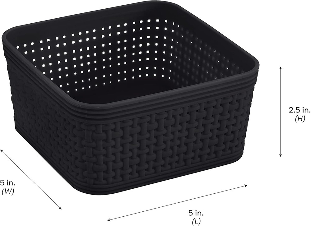 10 Piece Organizing Set Multiple Size Bins Multipurpose Office Desk Dorm