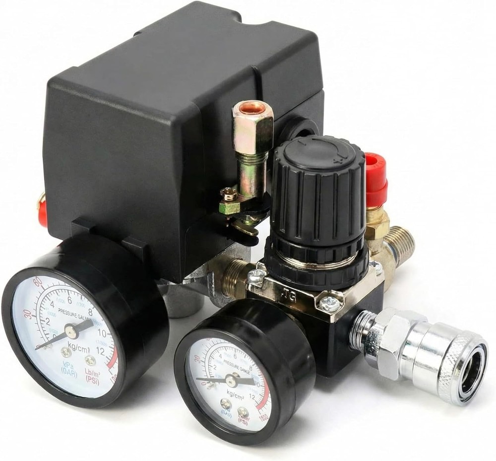 Versatile Air Compressor Pressure Control Switch - 90-120 PSI Adjustable Range