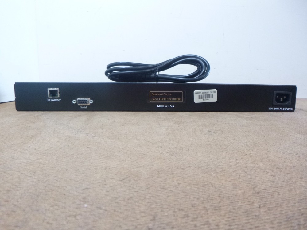 Broadcast Pix Remote Panel