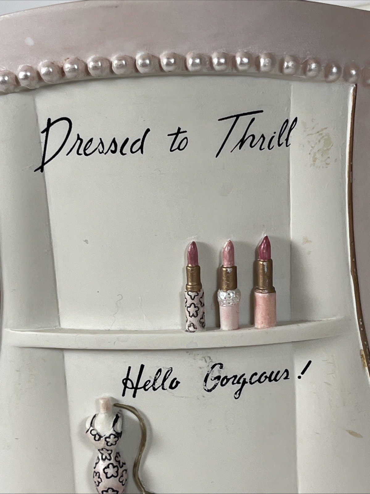 Vintage Accessories Dress To Thrill BedBath&Beyond Rare Tissue Box & Trash Can