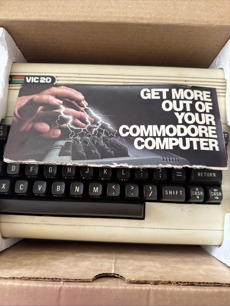 Commodore VIC 20 In Box Powers On. Untested. No Cords.