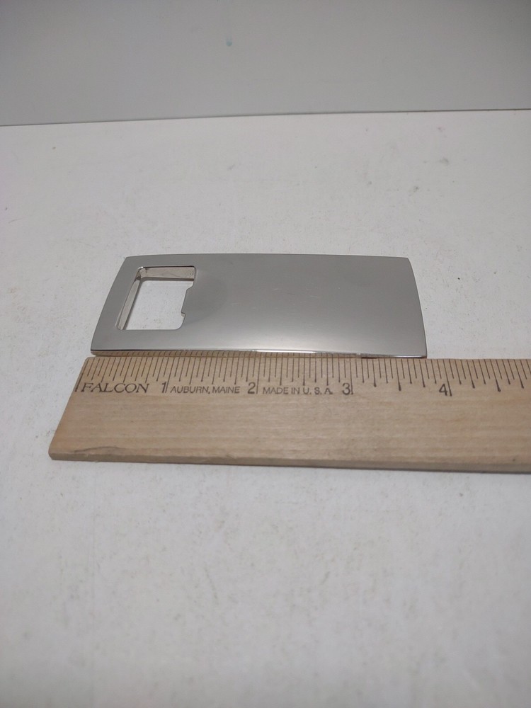 Rectangle Chrome Etched Bottle Opener