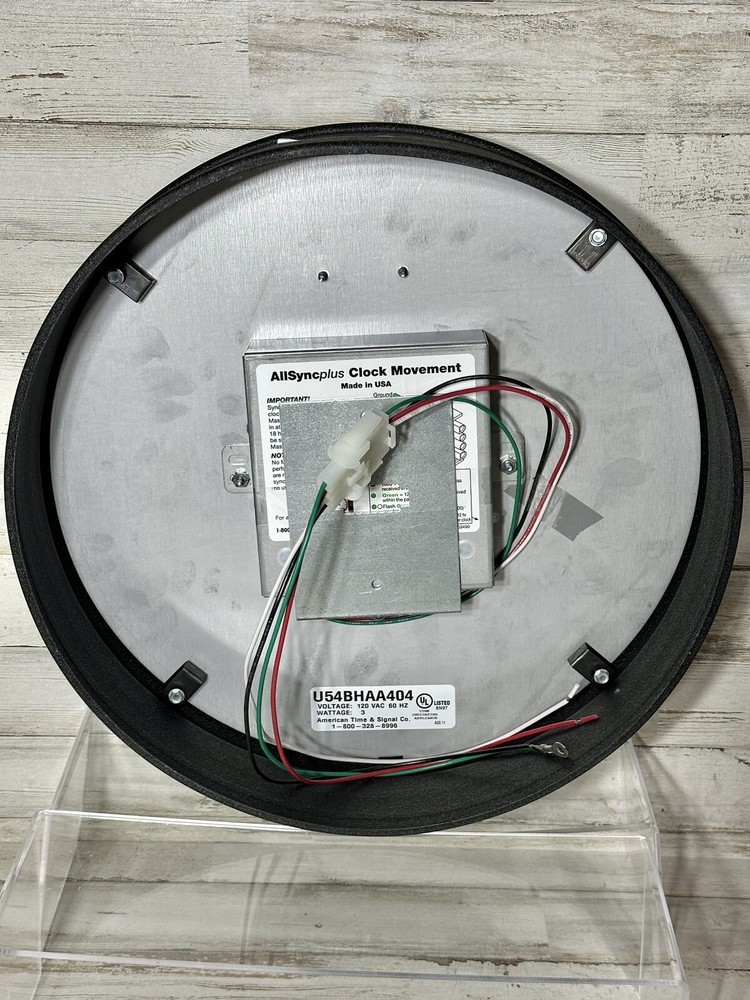 American All Sync Plus Clock U54BHAA404 12" Clock New