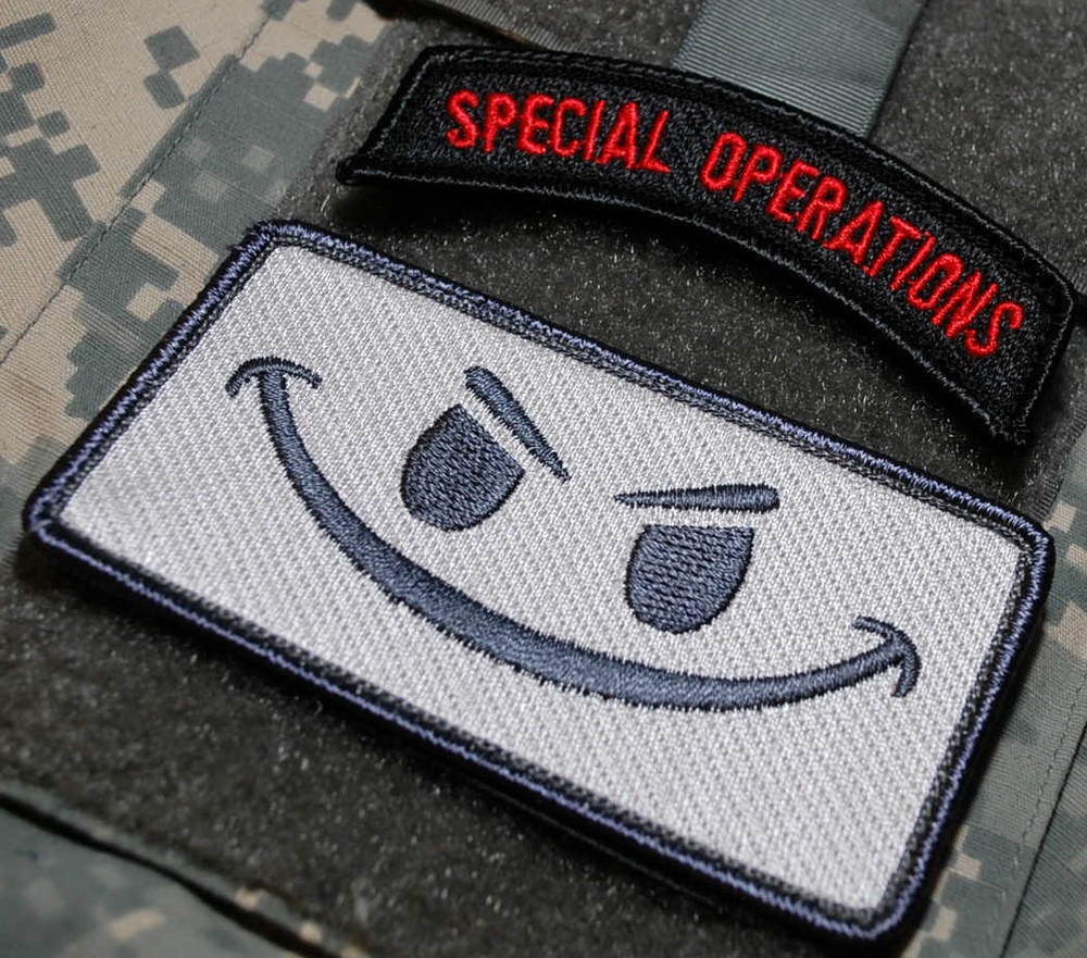KANDAHAR DAESH BASHER USMC GHOST FORCE RECON vêlkrö 2-PC: EVIL GRIM + SP OPS TAB