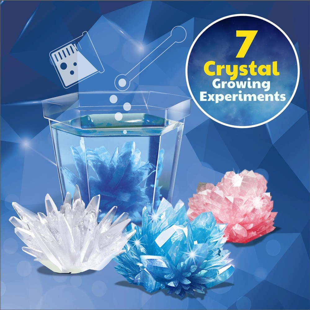 4M 7 Crystal Growing Science Experimental Kit with Growing, 7 Piece