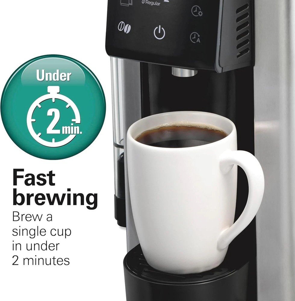 Hamilton Beach FlexBrew Advanced 5-in-1 12 Cup Drip Coffee Maker & Single Serve