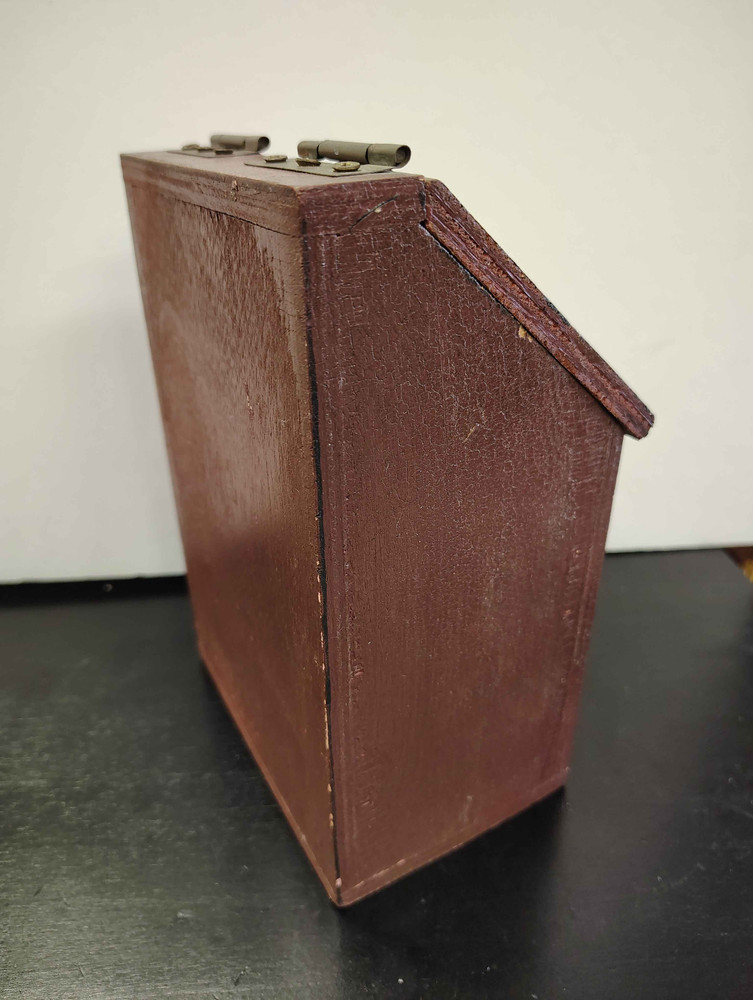 Wooden "Red Rooster Tea" Rustic Storage Box