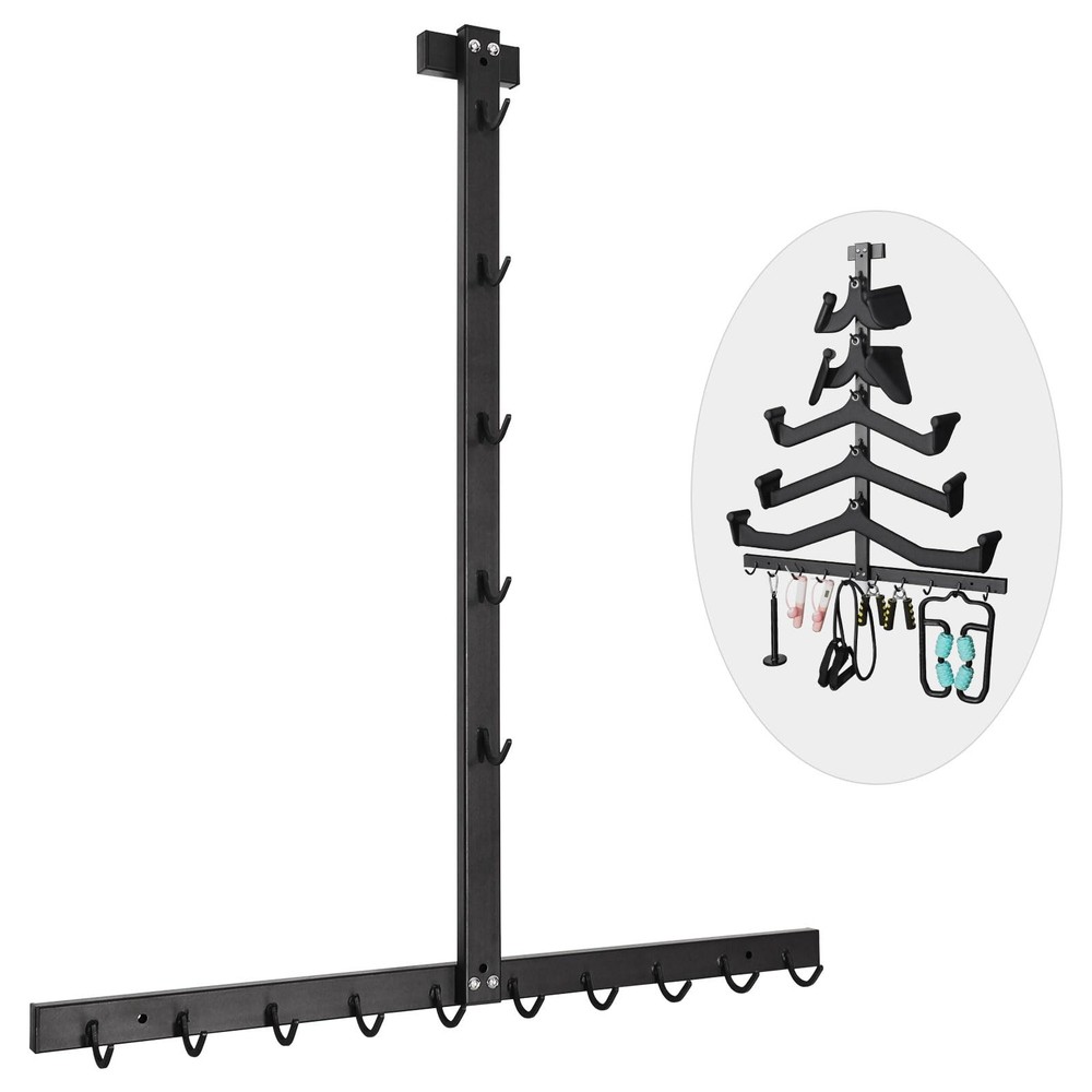 LAT Pulldown Attachment Storage Rack Wall Mount, Mag Grip LAT Pull Down Bar &...