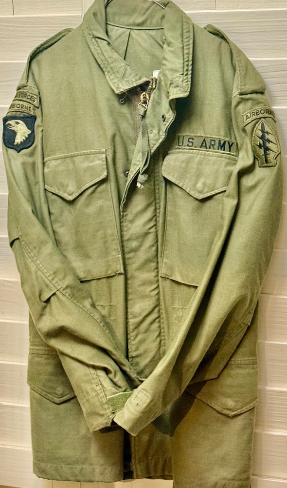 VINTAGE US ARMY SPECIAL FORCES  - COLD WHETHER M-65 FIELD JACKET  NICE!!