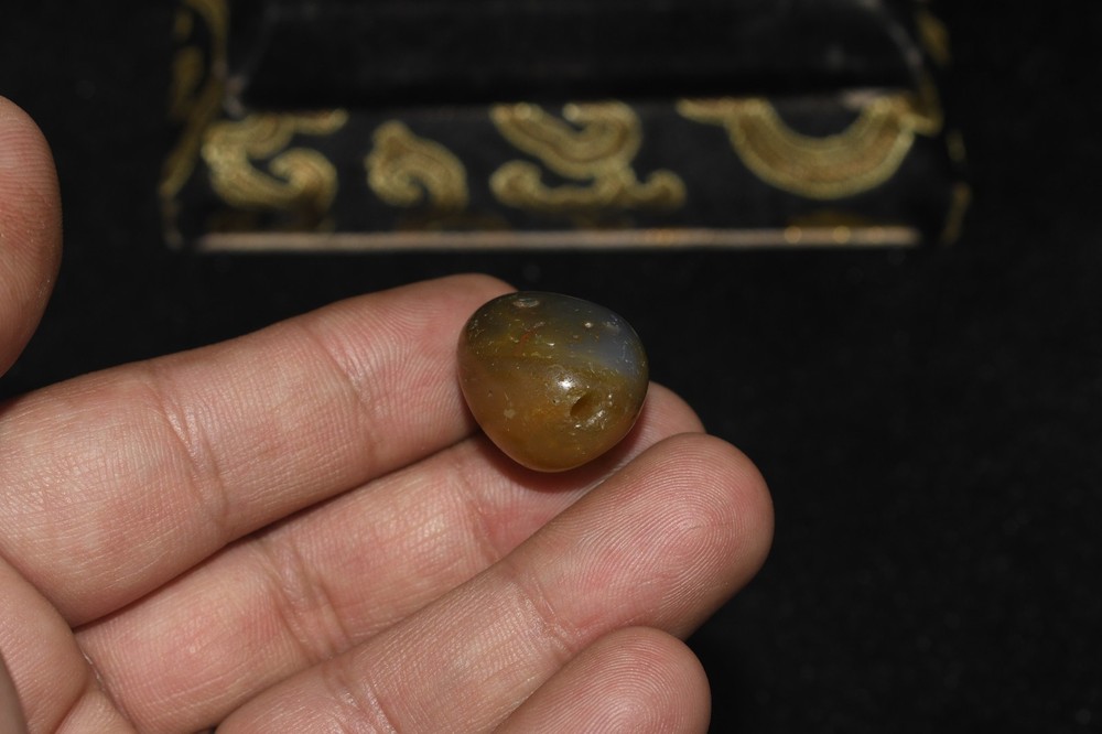 Authentic Ancient Bactrian Agate Stone Bead Circa 2300 - 3000 BCE