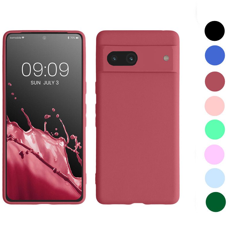 For Google Pixel 7 Pro/7A/6a /6 Pro Case Liquid Silicone Soft Matte Back Cover