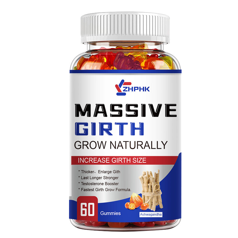 Testosterone Booster Massive Girth Grow, Libido Thicker,Men's Enhanced Gummies