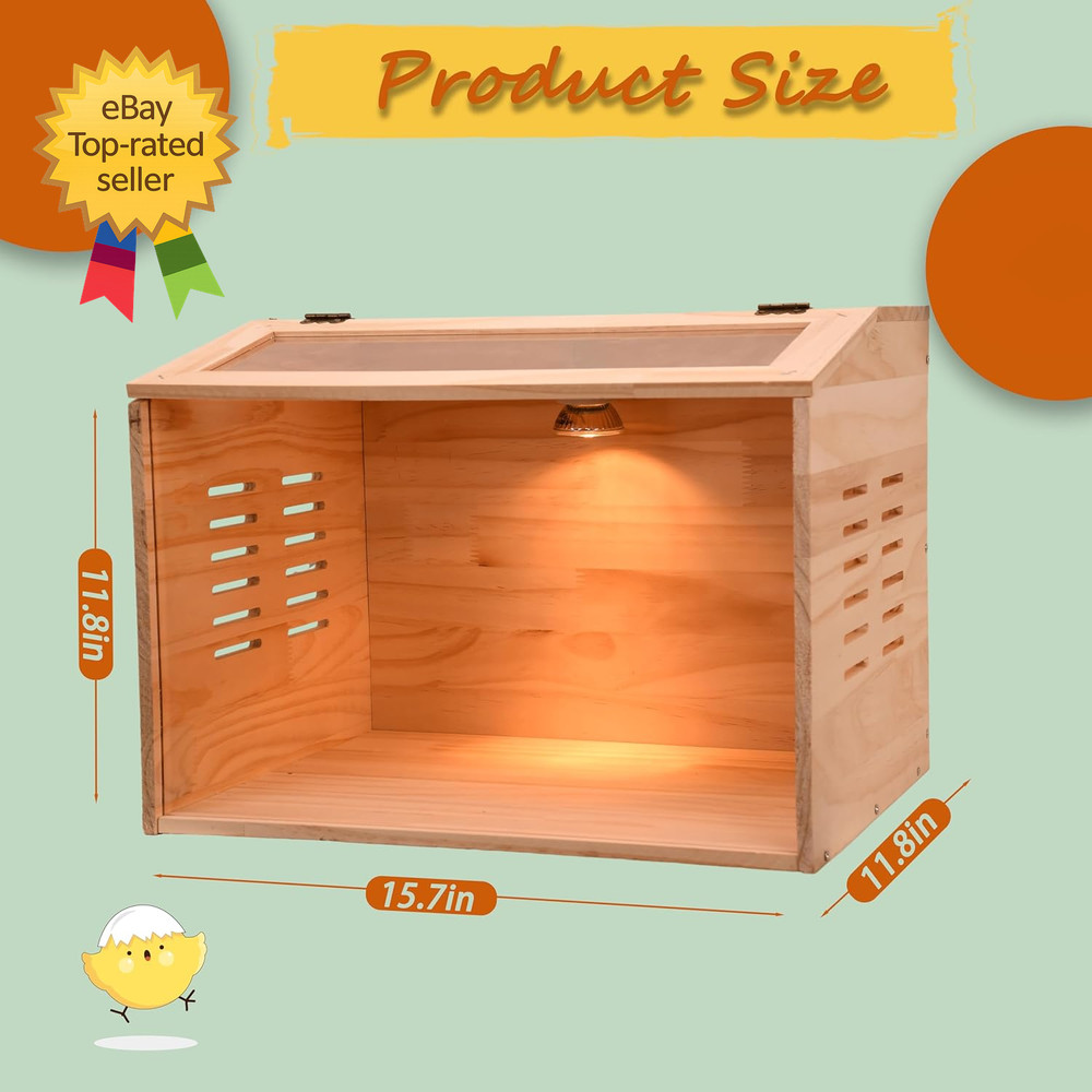 Brooder Box for Chicks, Chicken Brooder Box Chicken Heater Poultry Brooder with