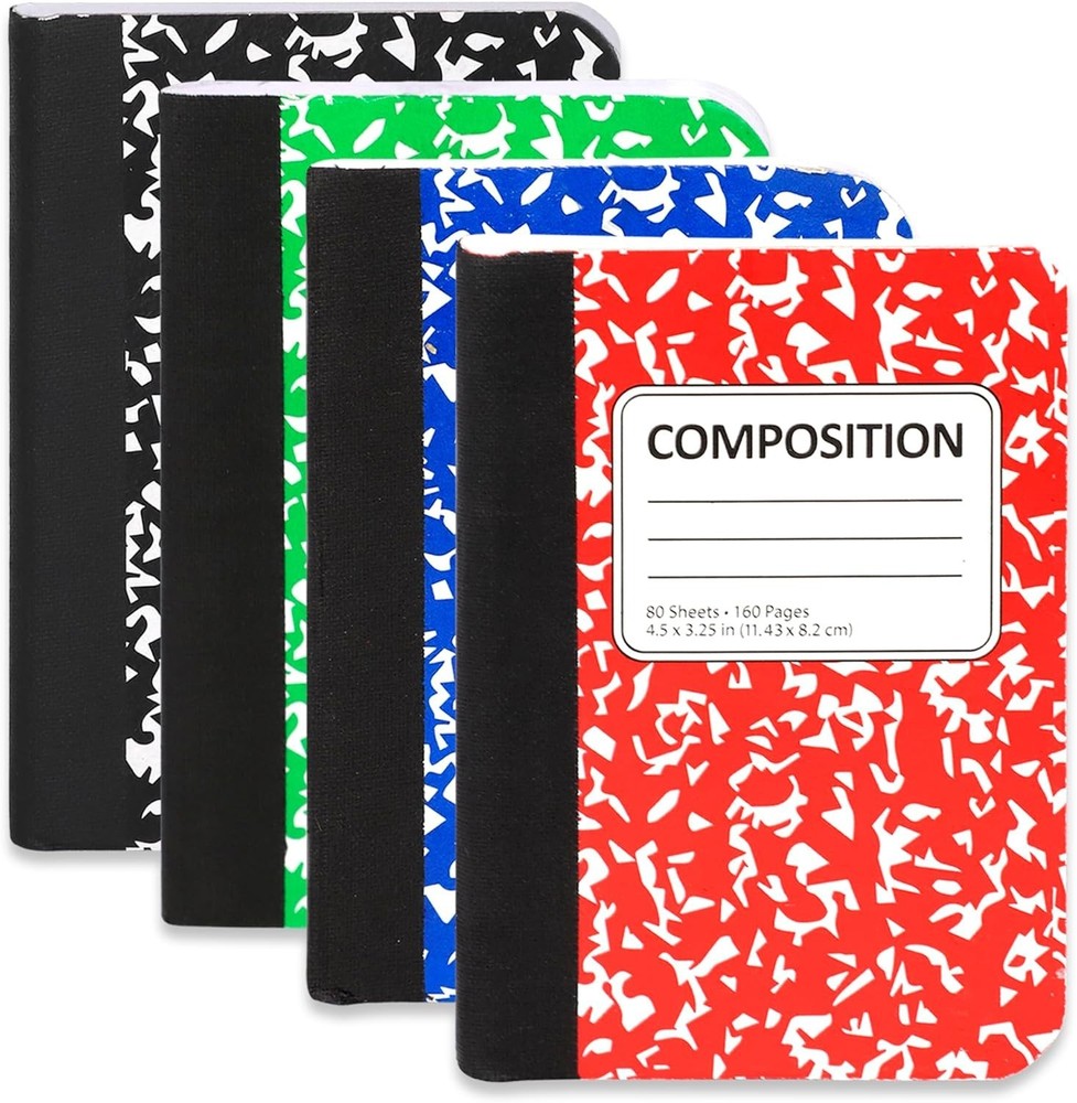 Mini Composition Notebooks, Mini Composition Books Bulk, Small Pocket Notebook,