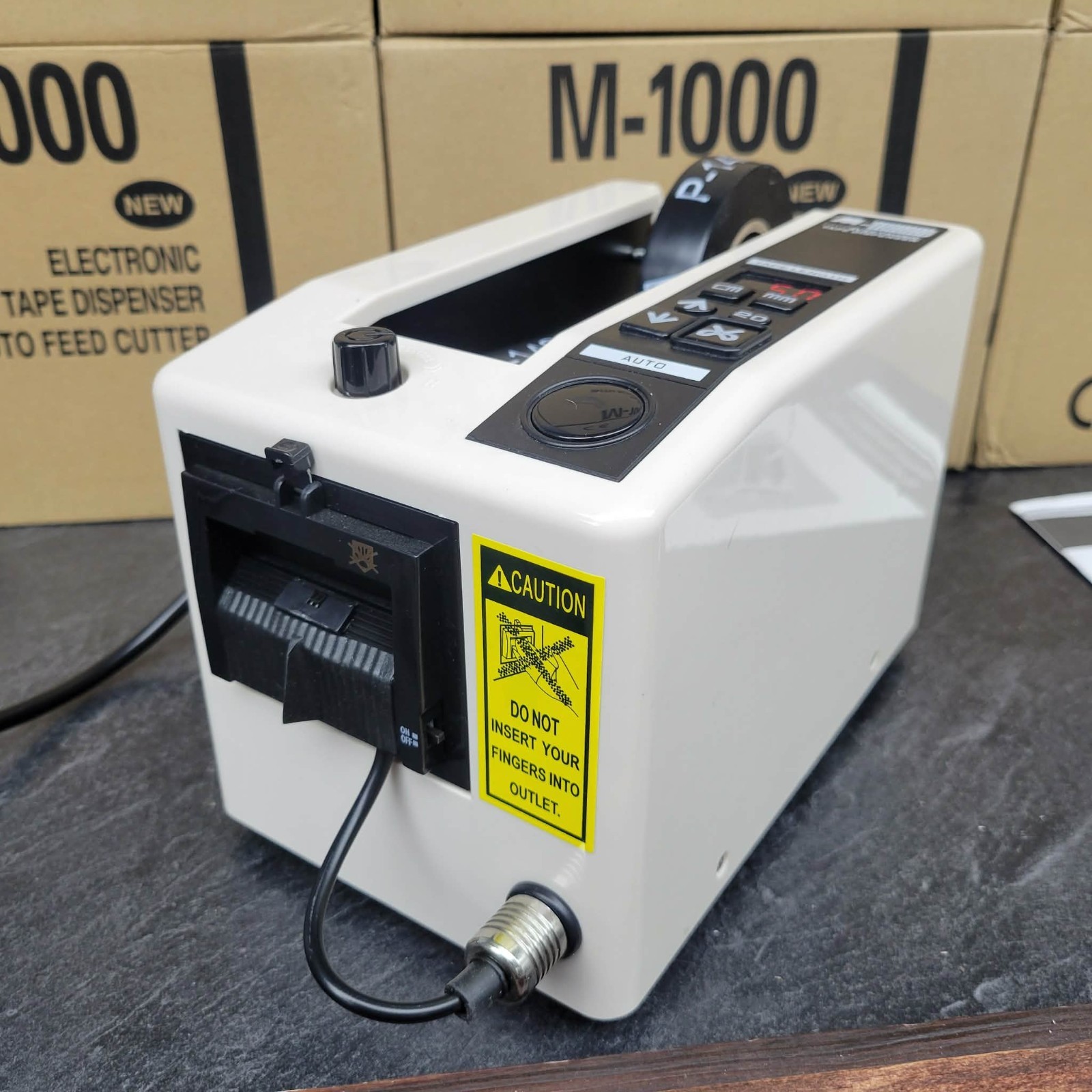 New M-1000 Tape Dispenser, Adhesive Tape, Fully Automatic Tape Cutter NIB 110V
