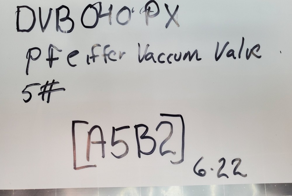 PFEIFFER DVB040PX D35614 ASSLAR HIGH VACUUM ANGLE VALVE WORKING PULL [B5B2]