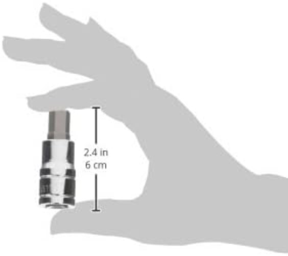 High-Strength 11mm Hex Bit Socket with 1/2-Inch Drive - Corrosion-Resistant