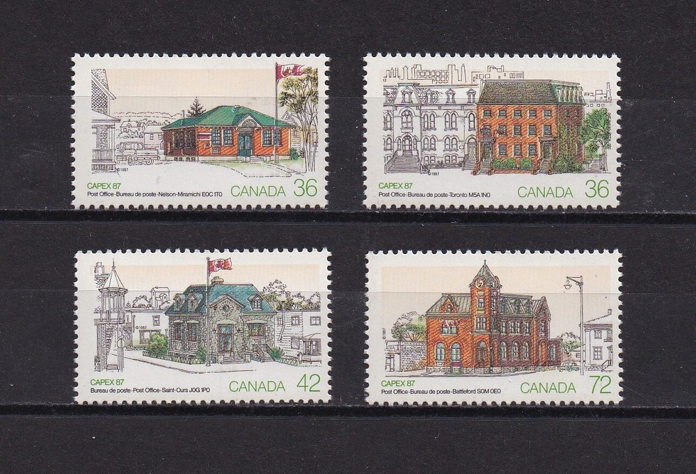 CANADA   1125Ab-e MNH, Post Offices, 1987