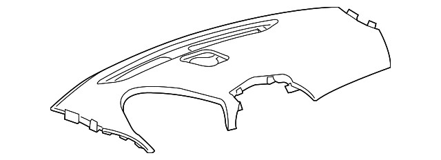 Genuine GM Jet Black Instrument Panel Upper Trim Panel 22891903