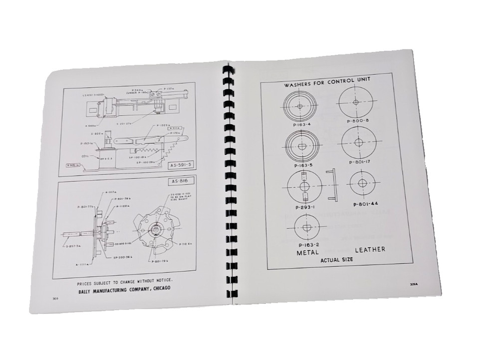 Bally Citation manual + Schematic 1948, Pinball Machine