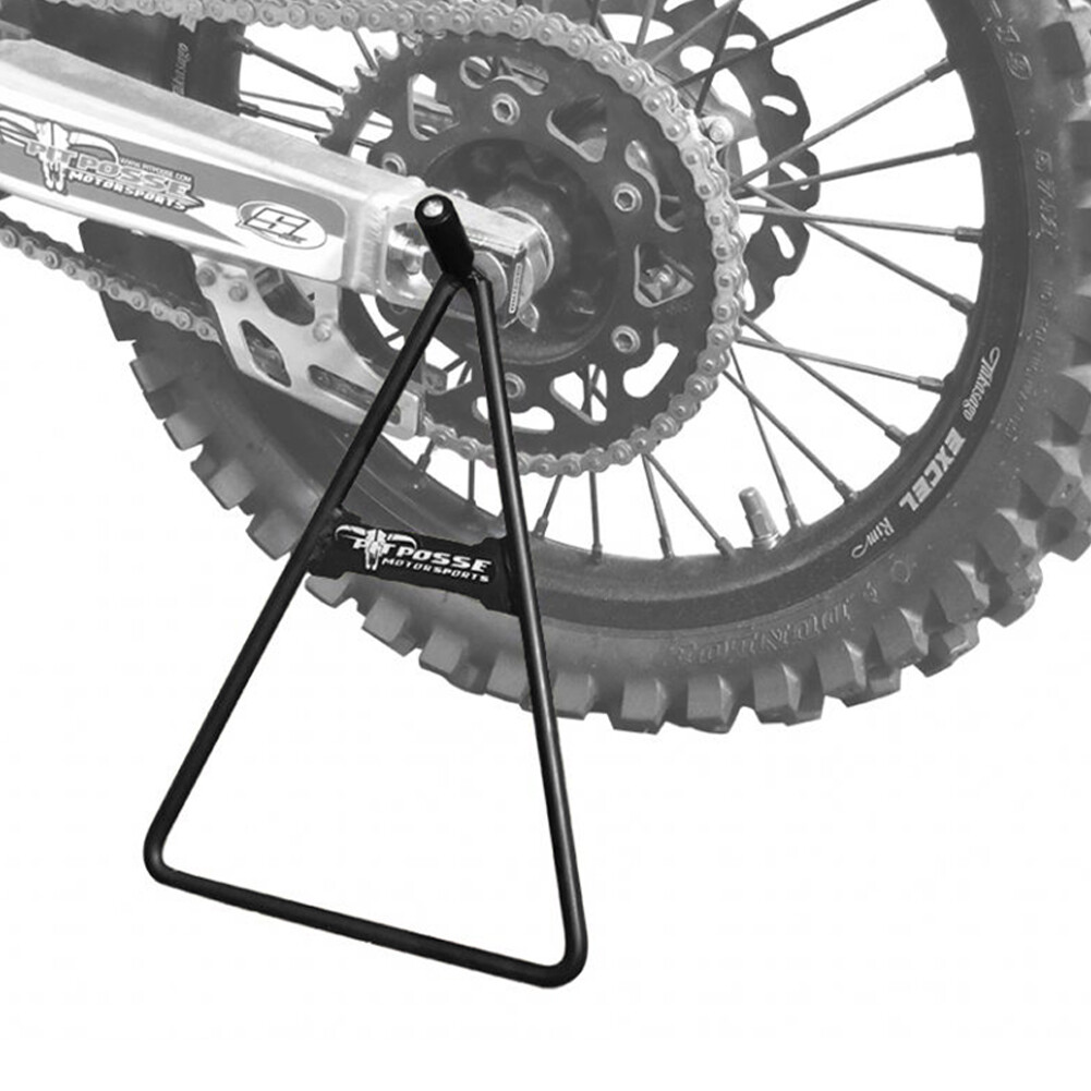 Pit Posse Universal Dirt Bike Triangle Side Stand Made of Steel Fits Rear Axle