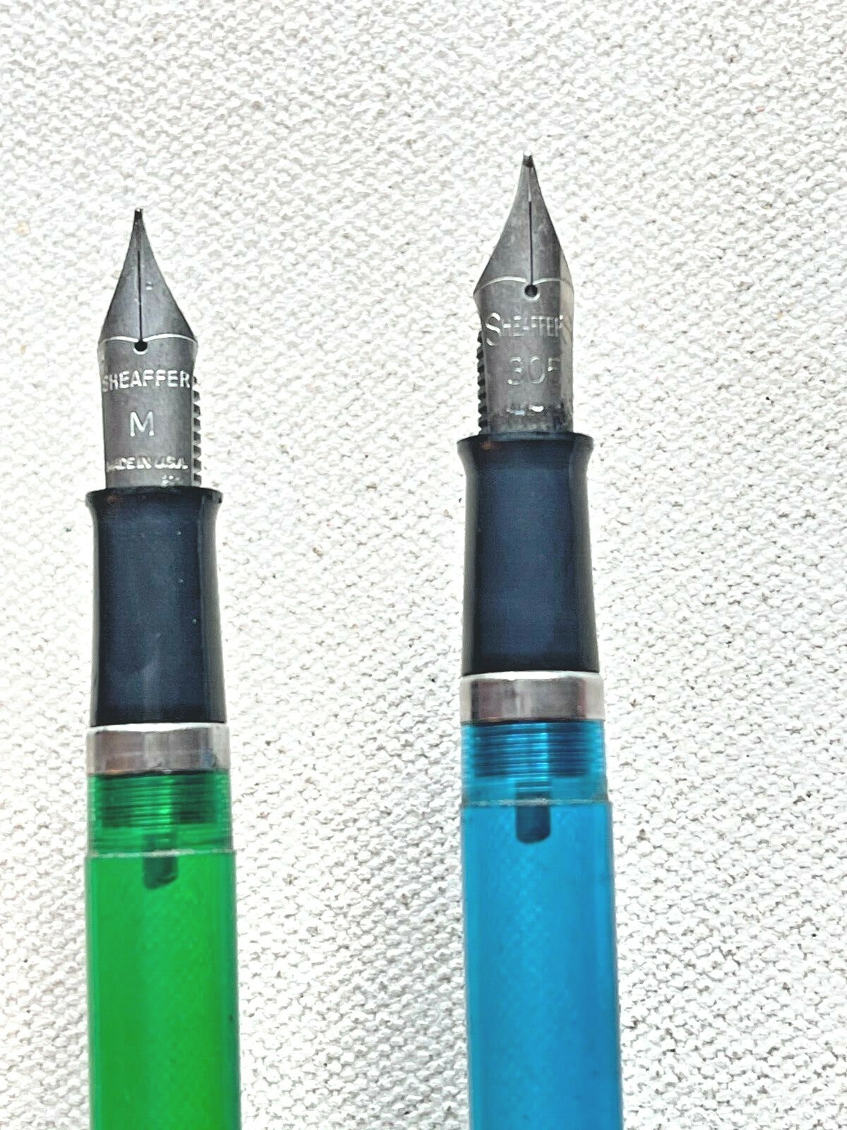 One 1960s Demo Sheaffer cartridge fountain pen with FINE or MED nib Choose color