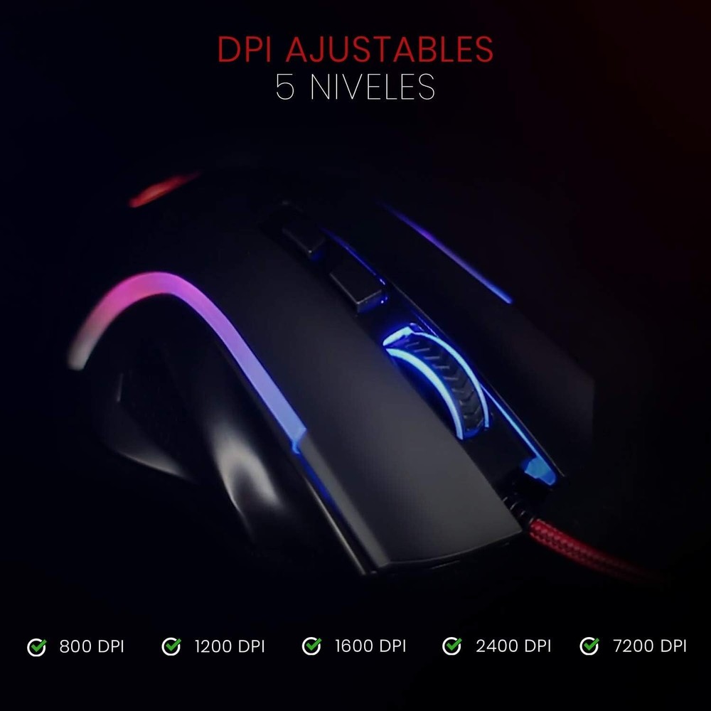 Programmable RGB Gaming Mouse for Windows & Mac - Ergonomic & Durable Design