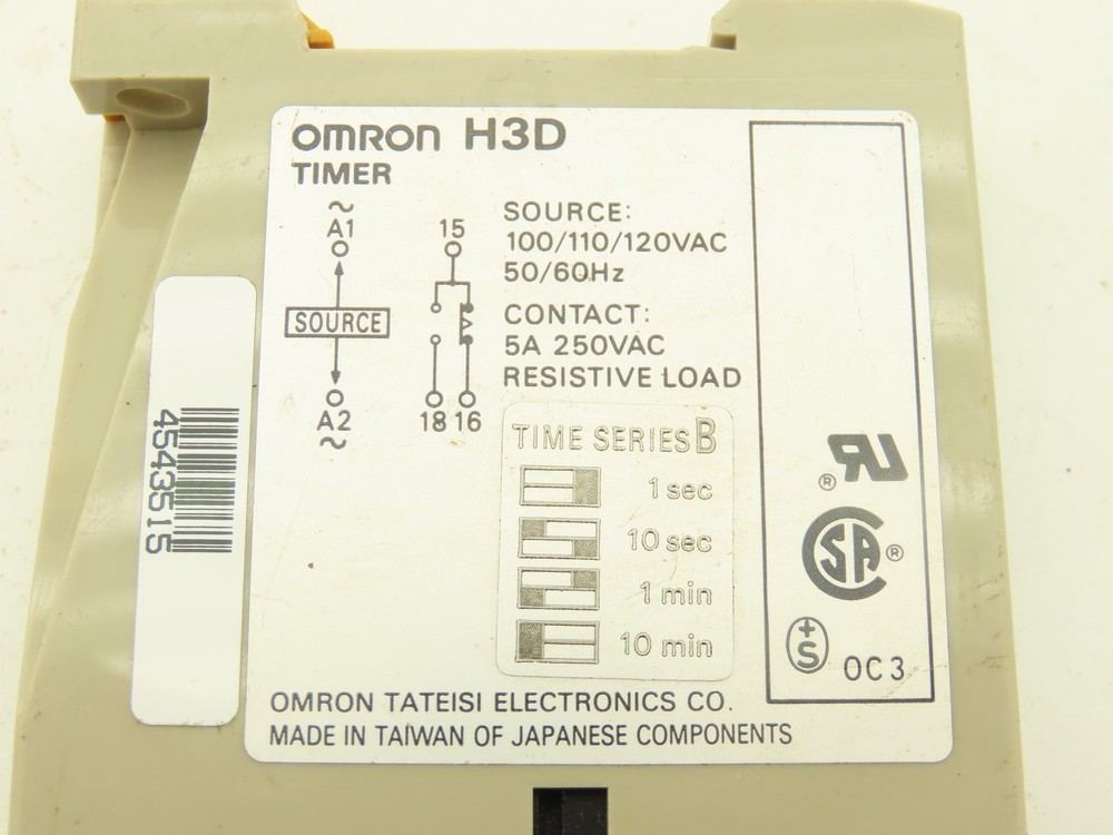 Omron H3D-B100 Timer 100/110/120VAC