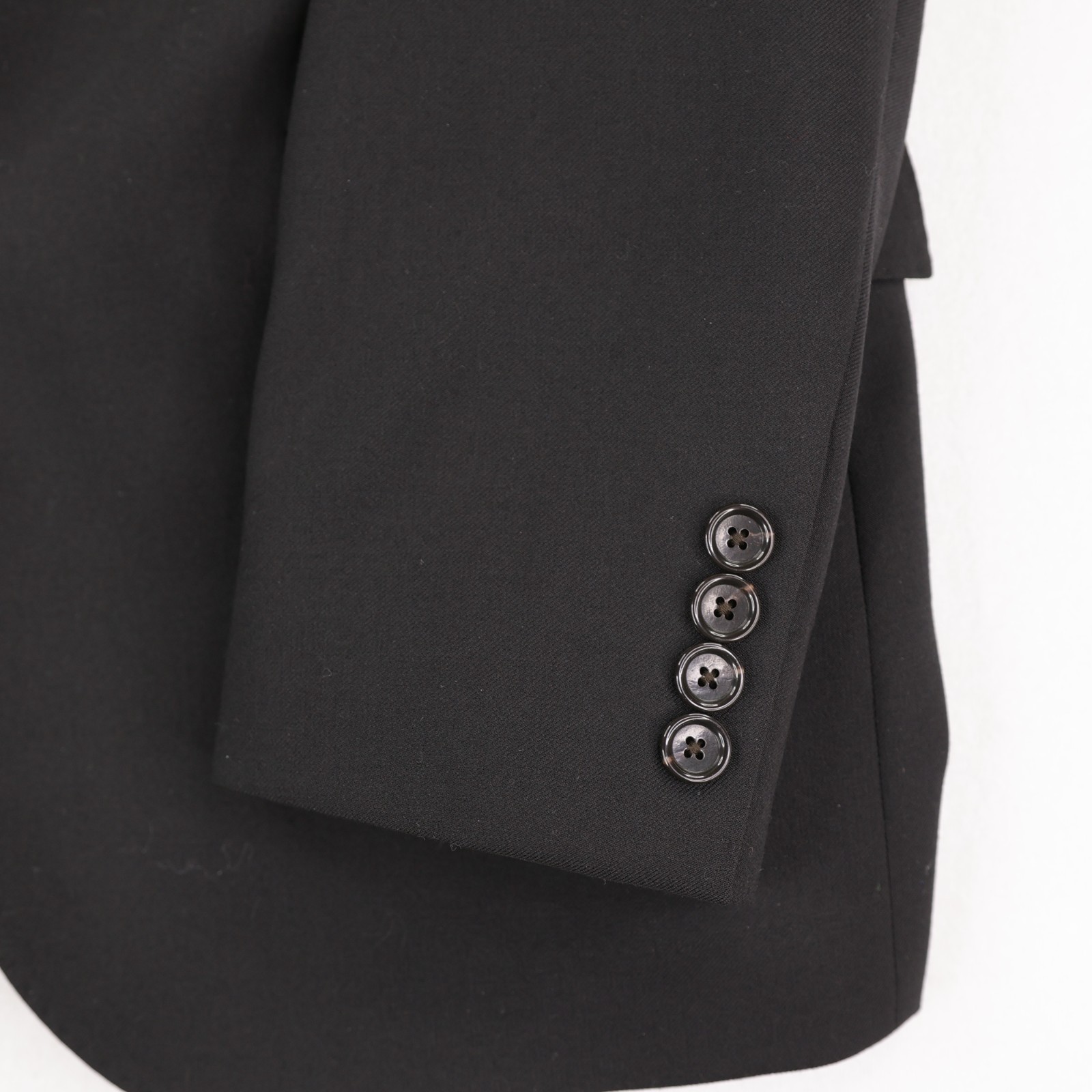 J Crew Ludlow Slim Suit Jacket Stretch Four-Season Wool Size 40S Black Blazer