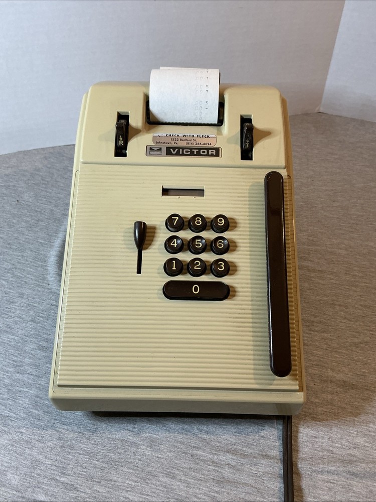 Vintage Victor Adding Machine Tested & Works