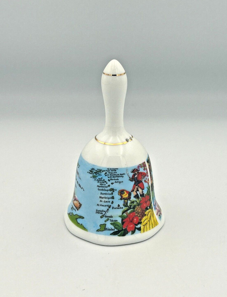 The Caribbean Sea Ceramic Decorative Painted Bell