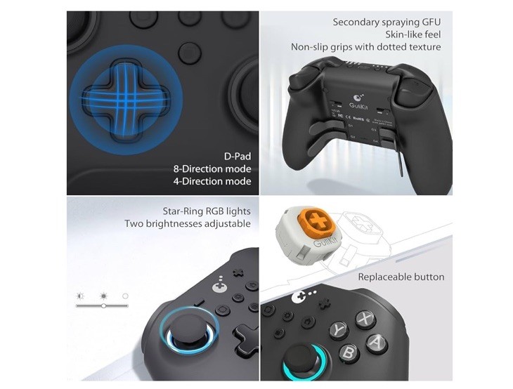 Gulikit KK3 Max Controller, Kingkong 3 Wireless Switch Controller, Model NS39