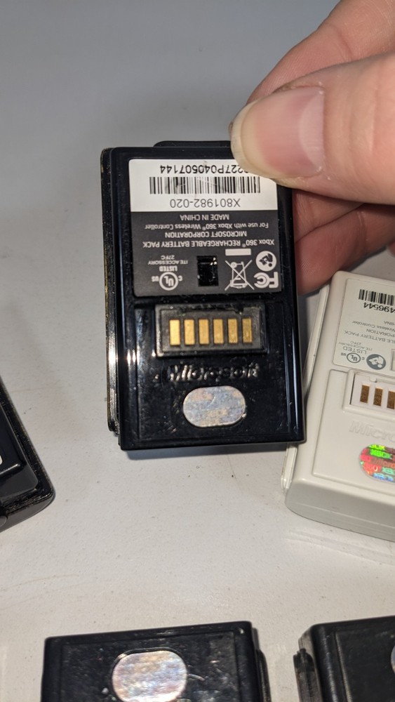 Untested OEM Xbox 360 Rechargeable Battery Pack Microsoft Wireless Controller