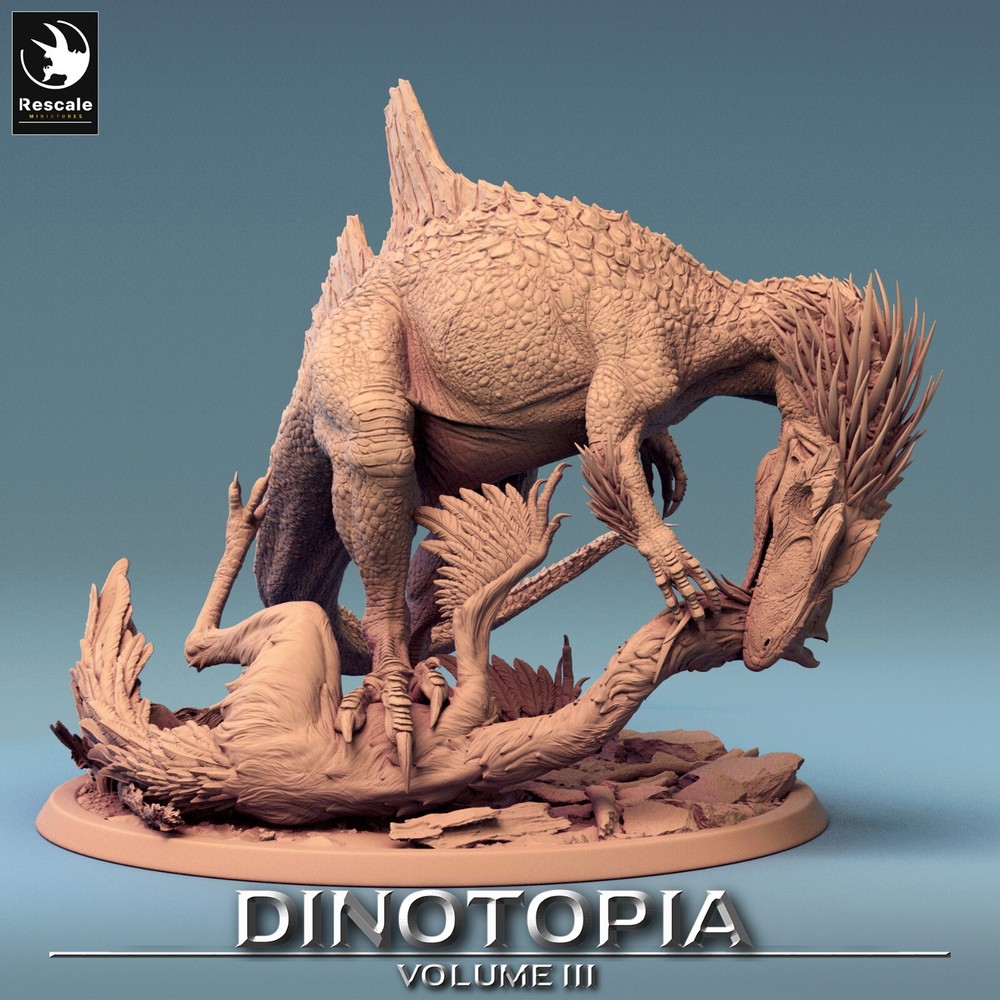 Concavenators by Rescale Miniatures | D&D | DnD | Dinosaur | Dinotopia