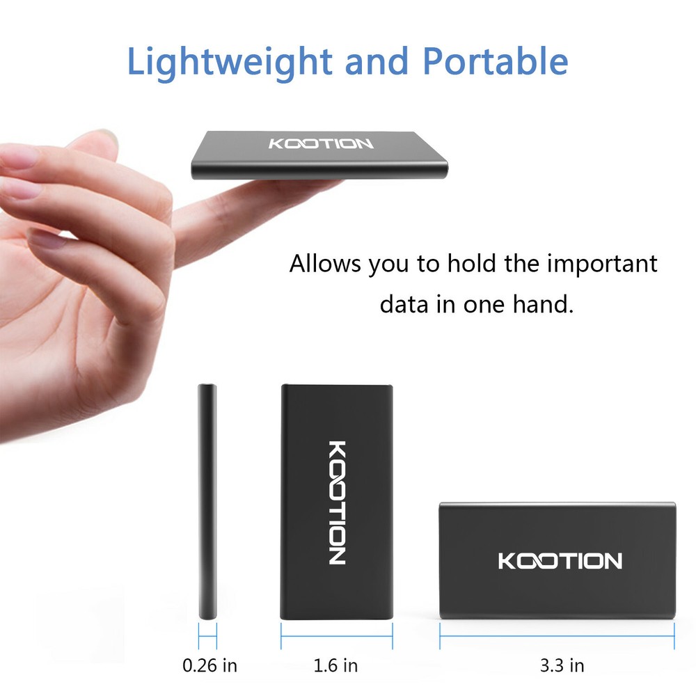 120/250/500G External SSD Hard Drive SSD Type C/Type A Solid State Flash Drive