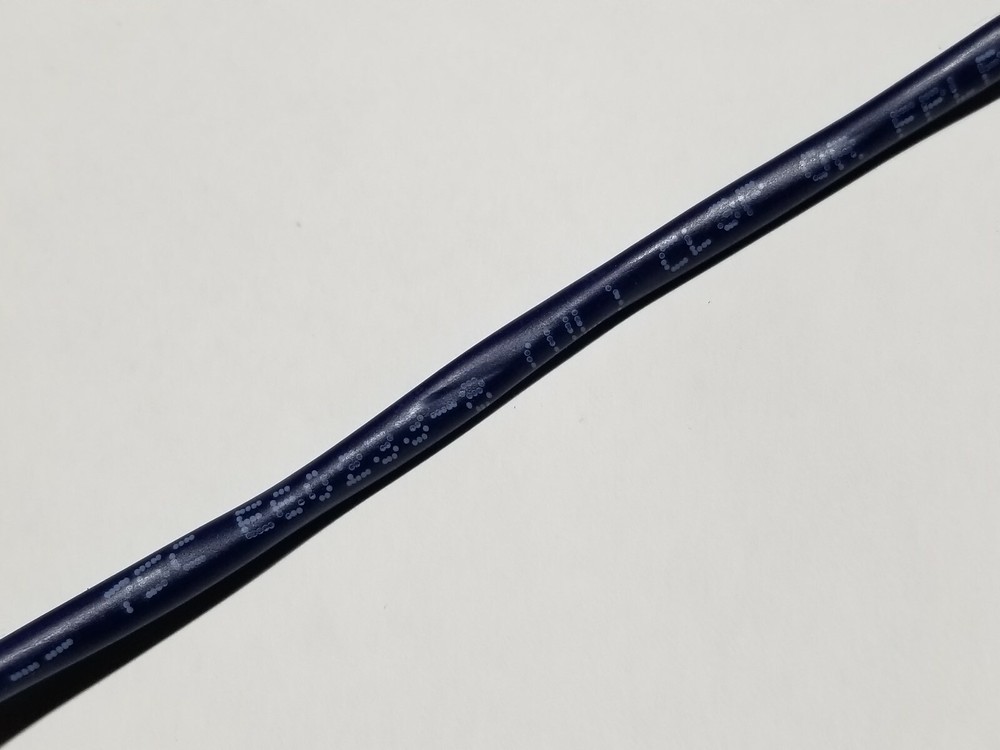 Carol E3602S 18/2C Solid Shielded Plenum Fire Alarm Wire Cable FPLP Blue /100ft