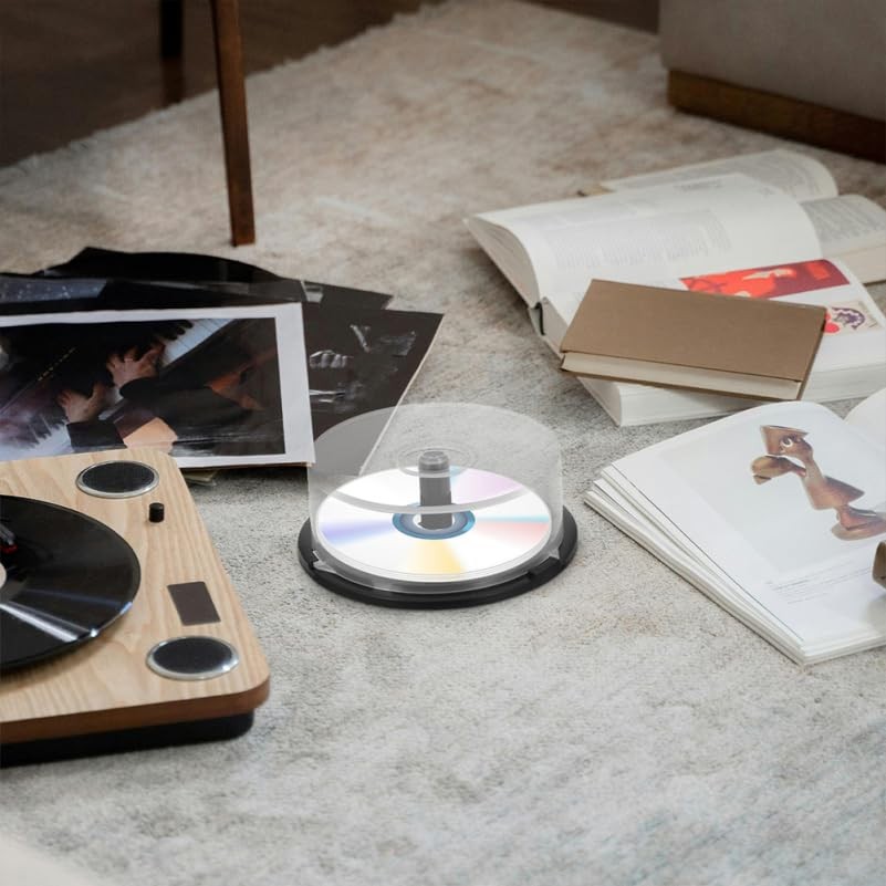 4pcs Cd Dvd Cake Box Spindle Plastic Column Empty Storage Container for 25