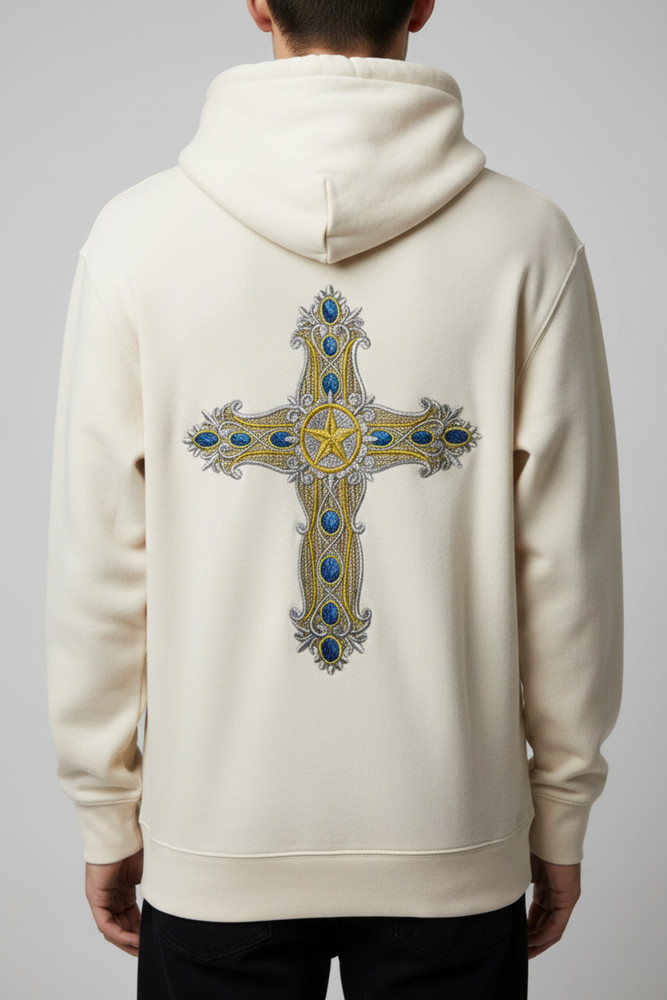 Western Sacred Cross Embroidered Patch
