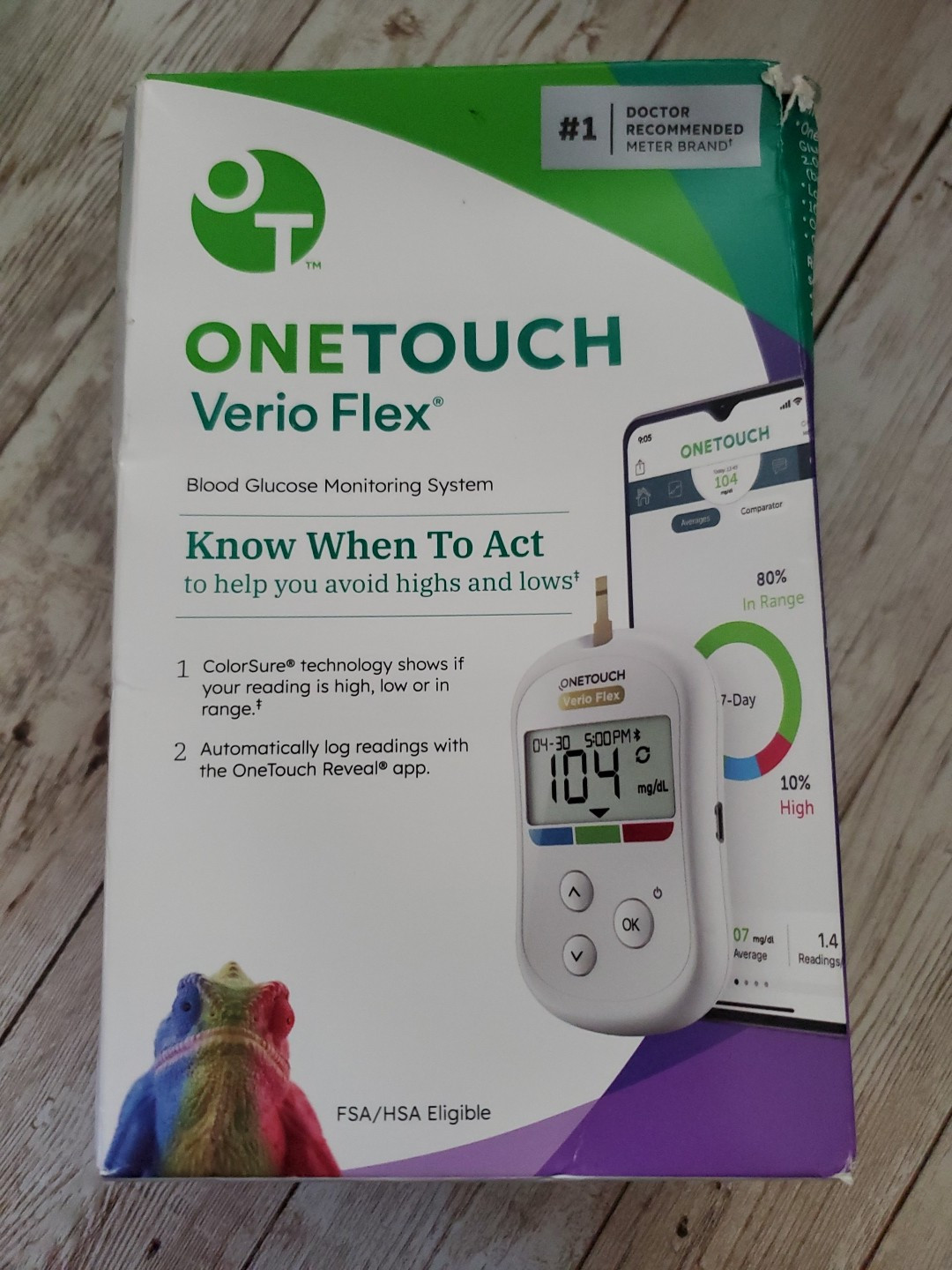 OneTouch Verio Flex Meter Blood Glucose Monitoring System EXP. 05/2029