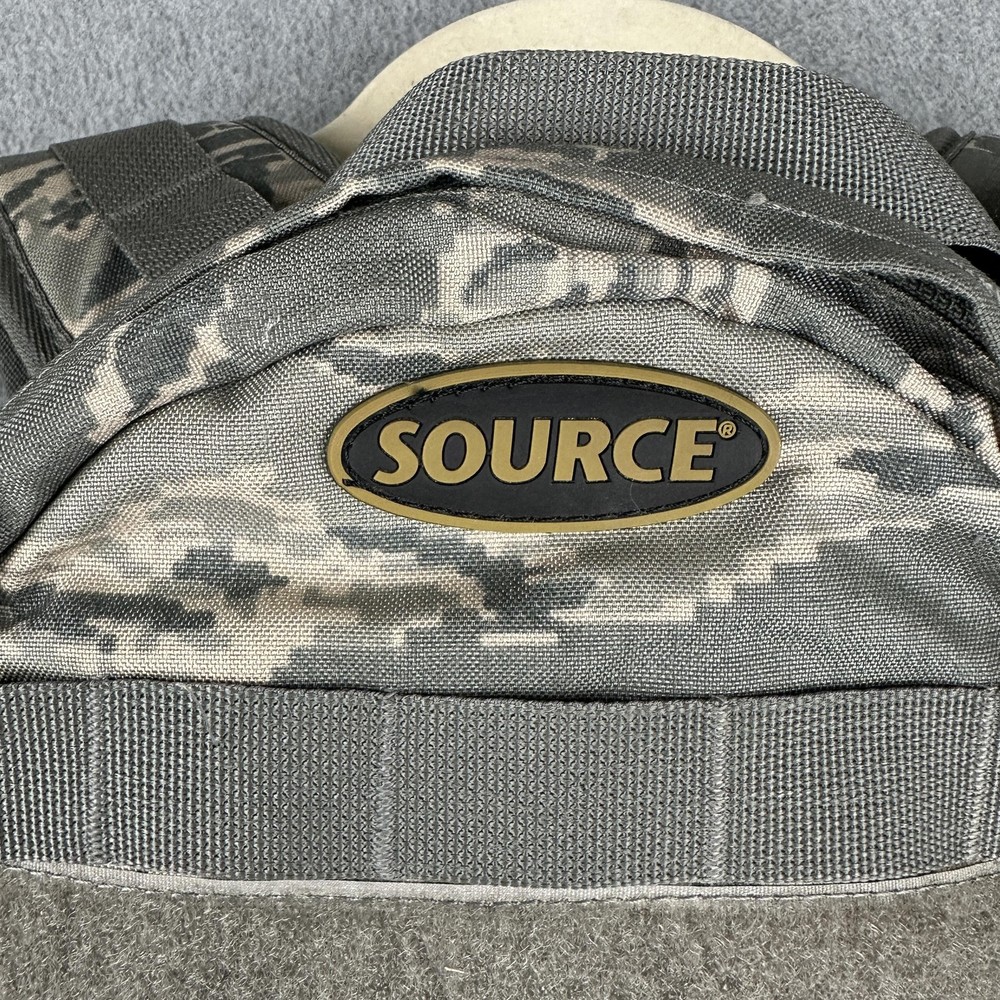 SOURCE Commander Tactical Hydration Pack ACU Gray Camo Nylon One Size MOLLE