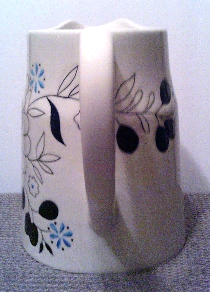 Laurie Gates - Jaden Ceramic Pitcher, Floral, EUC