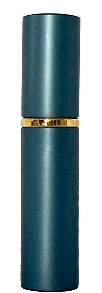 6ml 0.20oz Perfume Glass Spray Bottles Gold Atomizer Blue Casing Refillable