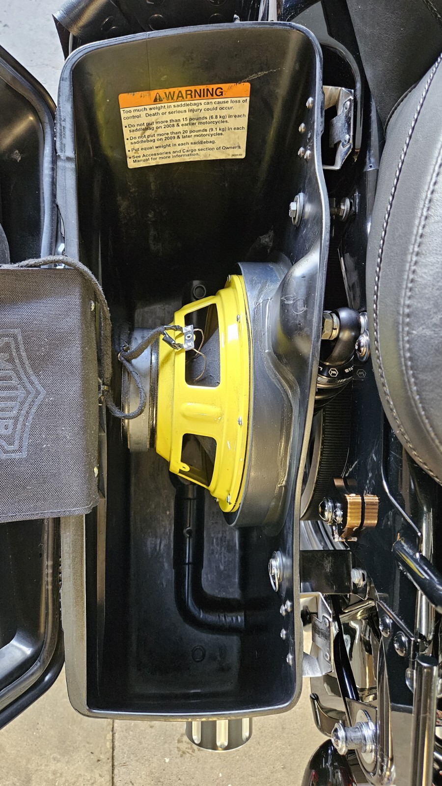 Harley saddlebag speaker rings 10 inch 1998-2023