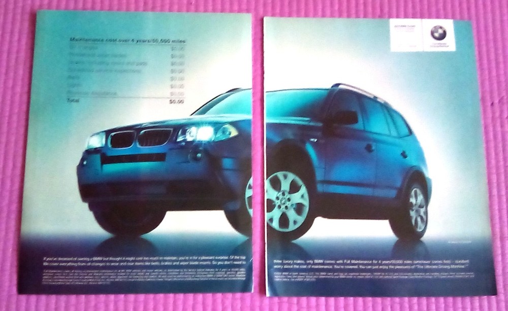 2004 BMW X3 SAV Print Ad