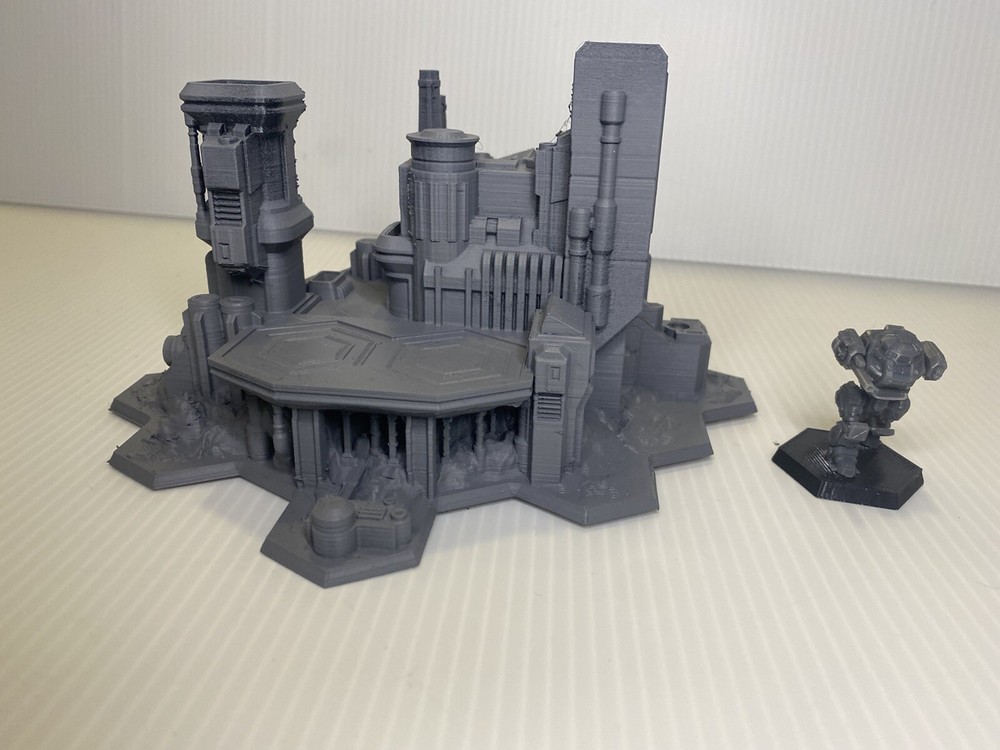 Spaceport w/ Hex Base, Tabletop War Game Terrain Battletech (6mm)
