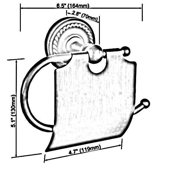 Gold Color Brass Wall Mount Bathroom Waterproof Toilet Paper Roll Holder 2ba604
