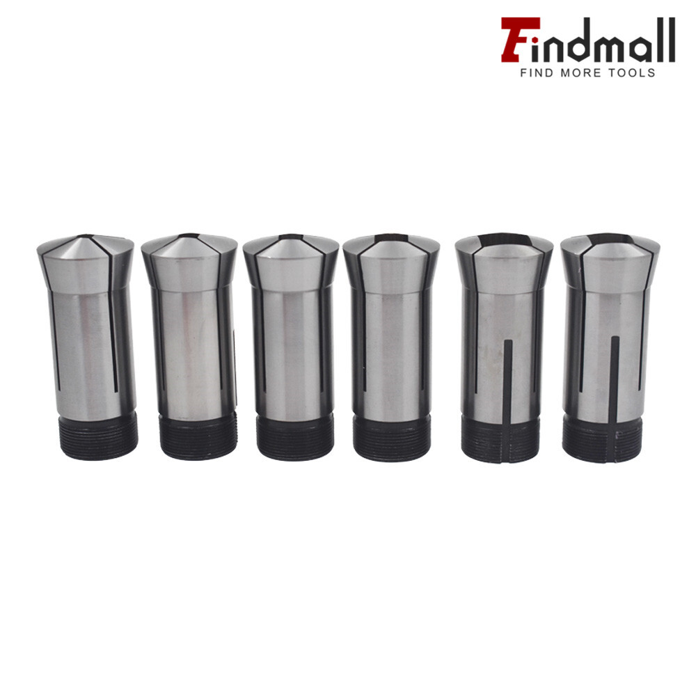 Findmall 5C Square Collet 6 PC Set 1/4",5/16",3/8",1/2",5/8",3/4"