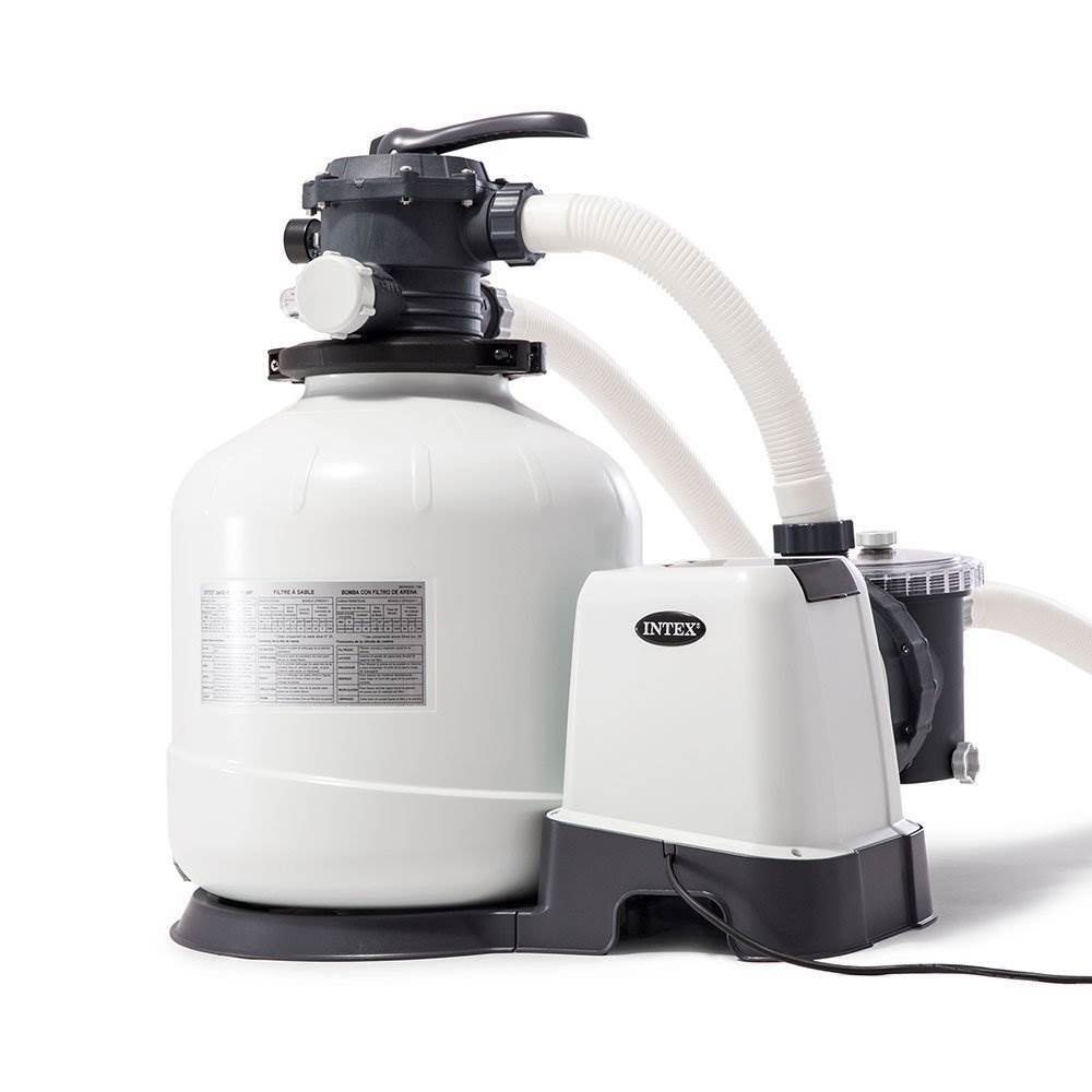 Intex 3000 GPH Above Ground Pool Sand Filter Pump with Automatic Timer(Open Box)
