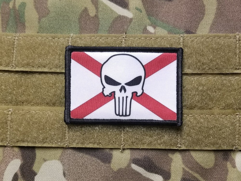 Virginia State Black Flag Military Tactical Hook 2x3 Patch VA